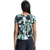 T-shirt - Bloemenprint - Jersey - V-hals - Losse Pasvorm