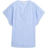 Tom Tailor - Blouse - Dreamy Blue - Tuniekstijl - Korte Mouwen