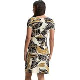 Tom Tailor - Vrijetijdsjurk - Viscosemix - All-over Motief - V-hals - Mini