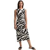 Tom Tailor - Blouseshirt - Viscose - Multicolor - Relaxed Fit, V-hals, Oversized Mouwen