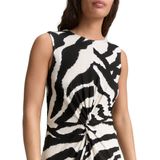 Tom Tailor - Blouseshirt - Viscose - Multicolor - Relaxed Fit, V-hals, Oversized Mouwen