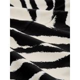 Tom Tailor - Blouseshirt - Viscose - Multicolor - Relaxed Fit, V-hals, Oversized Mouwen