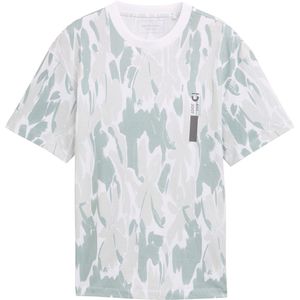 Tom Tailor - T-shirt - Groen/Wit - Katoen