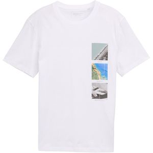 TOM TAILOR DENIM - Shirt - Blauw - Antraciet - Mintgroen - Wit