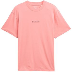 Tom Tailor Denim - T-shirt - Effen - Katoen - Relaxed Fit