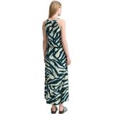 TOM TAILOR - Zomerjurk - Lichtblauw - Dierenprint - Mouwloos - Maxi Lengte