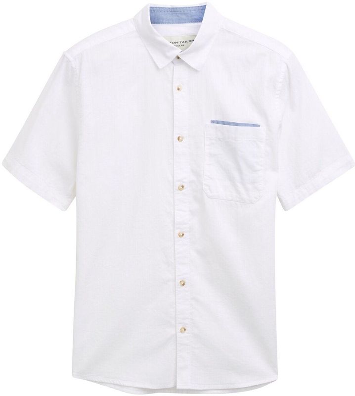 Tom Tailor - Regular Fit - Vrijetijdsoverhemd - Katoen - Effen/Gemêleerd