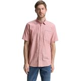 Tom Tailor - Vrijetijdsoverhemd - Effen/Gemêleerd - Katoen - Regular Fit