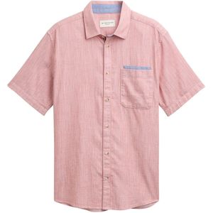 Tom Tailor - Vrijetijdsoverhemd - Effen/Gemêleerd - Katoen - Regular Fit