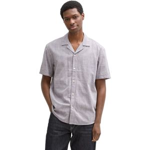 Tom Tailor - Overhemd - Korte Mouwen - Licht - Relaxed Fit, Knoopsluiting