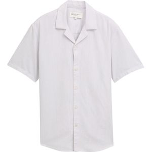 TOM TAILOR - Chemise - Grijs - Katoen - Structuur