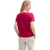 TOM TAILOR T-shirt voor dames, 37989 - Raspberry Red, XL