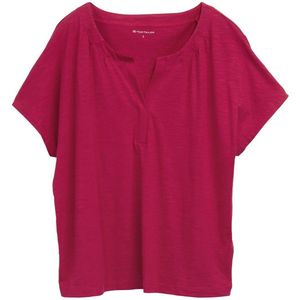 TOM TAILOR - T-shirt - Raspberry Red - Dames - Korte Mouwen