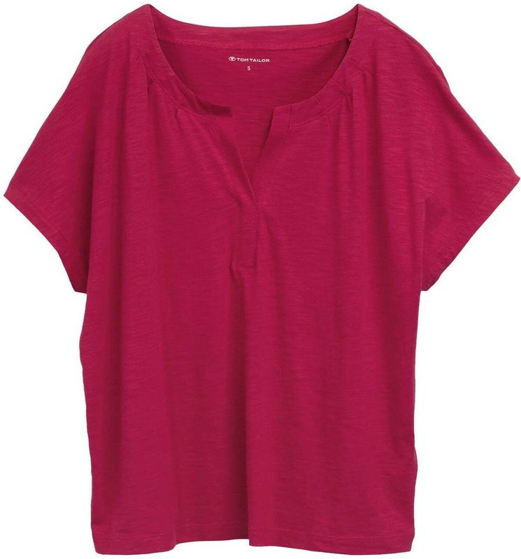 TOM TAILOR T-shirt voor dames, 37989 - Raspberry Red, XL