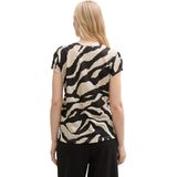 Tom Tailor - 38070 - T-shirt - Beige - Korte Mouwen