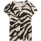 Tom Tailor - 38070 - T-shirt - Beige - Korte Mouwen