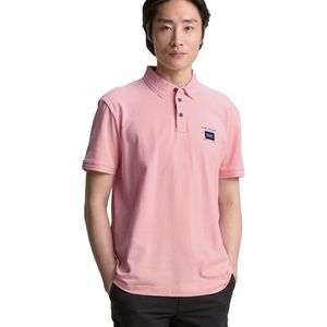TOM TAILOR - Poloshirt - Navy/Rosa - Katoen - Normale Pasvorm