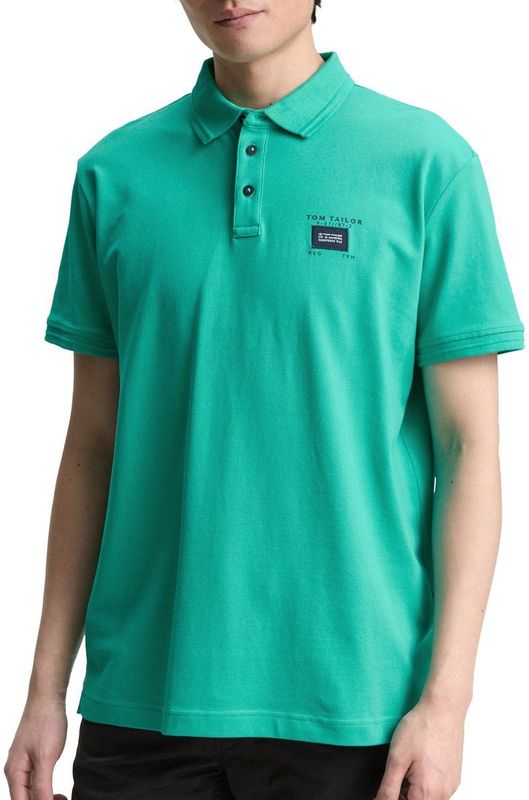 TOM TAILOR - Shirt - Groen - Poloshirt