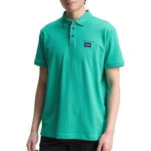 Poloshirt - Katoen - Kwartmouw - Logoprint - Normale Pasvorm