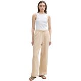 Tom Tailor - Textured Soft Broek - Katoen - Hoge Taille - Casual