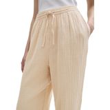 Tom Tailor - Textured Soft Broek - Katoen - Hoge Taille - Casual