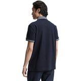 Tom Tailor - Herenpolo - Grijs - Katoen/Elastaan - Korte Mouwen