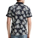 Poloshirt - Bloemenprint - Jersey - Normale Pasvorm - Kwartmouw