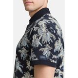Poloshirt - Bloemenprint - Jersey - Normale Pasvorm - Kwartmouw