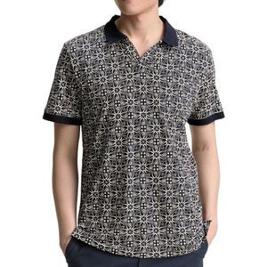 TOM TAILOR Poloshirt voor heren, 37936 - Navy Mosaic Design, XL