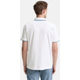 Tom Tailor - Polo Pique SS - Poloshirt - Off-White - 100% Katoen
