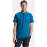 TOM TAILOR - Poloshirt - Blauw Petrol - Katoen