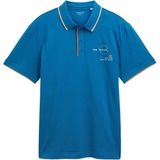 TOM TAILOR - Poloshirt - Blauw Petrol - Katoen