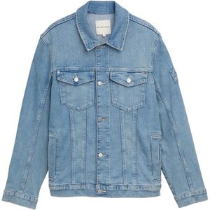 Denim - Jack - Verwassen Look - Denim - Met Badge en Zakken