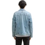 Denim - Jack - Verwassen Look - Denim - Met Badge en Zakken