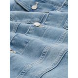 Denim - Jack - Verwassen Look - Denim - Met Badge en Zakken