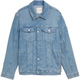 Denim - Jack - Verwassen Look - Denim - Met Badge en Zakken