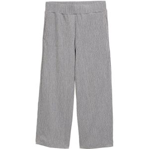 TOM TAILOR - Capri Broek - Zwart / Offwhite - 7/8 Lengte - Wide Leg - High Waist