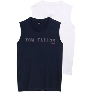 TOM TAILOR - 10668 - Tanktops - Sky Captain Blue - Verpakt per 2 stuks