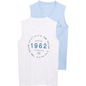 TOM TAILOR T-shirt voor heren, 21068 - Light Powder Blue, XL