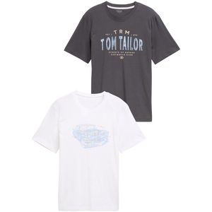 TOM TAILOR garment dye polo Heren Poloshirt