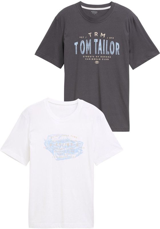 TOM TAILOR garment dye polo Heren Poloshirt