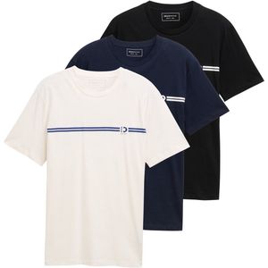 T-shirt - Gardenia White - Korte Mouwen - Regular Fit - Logoprint