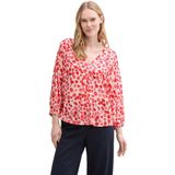 TOM TAILOR - Blouseshirt - Koraal - Dierenprint