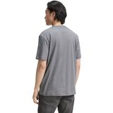 TOM TAILOR - Shirt - Grijs - Rood - Wit