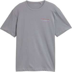 TOM TAILOR - Shirt - Grijs - Rood - Wit