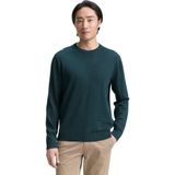 Tom Tailor - BASIC CREWNECK KNIT - Heren Trui - Groen - Ronde Hals