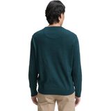 Tom Tailor - BASIC CREWNECK KNIT - Heren Trui - Groen - Ronde Hals