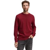 Tom Tailor - BASIC CREWNECK KNIT - Heren Trui - Rood - Ronde Hals
