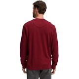 Tom Tailor - BASIC CREWNECK KNIT - Heren Trui - Rood - Ronde Hals