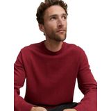 Tom Tailor - BASIC CREWNECK KNIT - Heren Trui - Rood - Ronde Hals